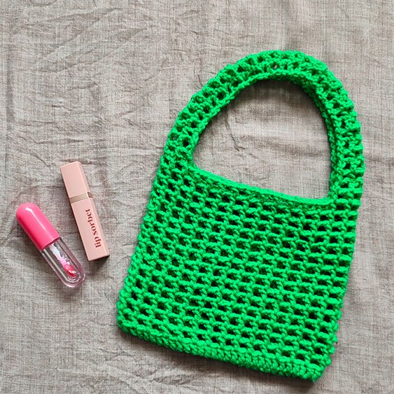 sac-crochet-vert Sac crochet – Image 1