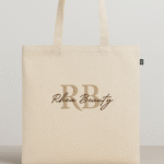Tote Bag Brodé Personnalisé Beige - Logo