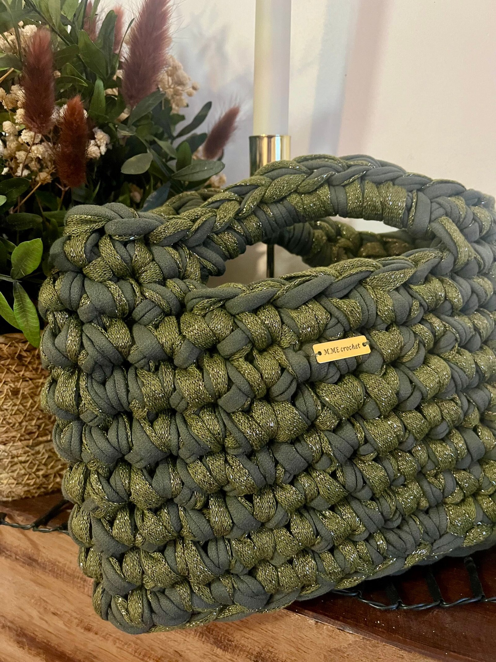 IMG_5471 Sac EVA kaki scintillant 💚 – Image 1