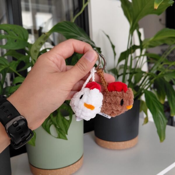 porte-cle-poule-crochet
