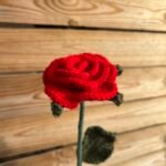 Rose Mélina (fleur réalisée au crochet)