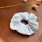 Chouchou Amandine bleu clair