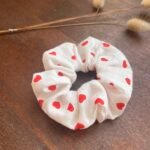 Chouchou valentine Coeur rouge