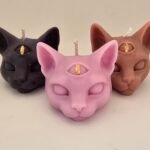 Bougie Rituel Animal Totem Chat 3éme oeuil