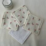 Lot de 5 Cotons réutilisables-cerises