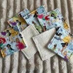 Lot de 7 cotons réutilisables - Princesses