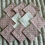 Lot de 10 cotons réutilisables - Or et rose