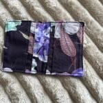 Porte-cartes - Fleurs violettes