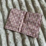 Porte-cartes motif Or et rose